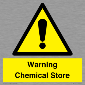 Warning Chemical Store